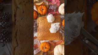 Pumpkin Spice Sheet Cake🎃 thelittleblogofvegan morphyrichards loveyourmorphy halloween pumpkin [upl. by Akeihsat300]