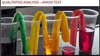 QUALITATIVE ANALYSIS  ANION TEST  A  LEVEL AS [upl. by Schnur]