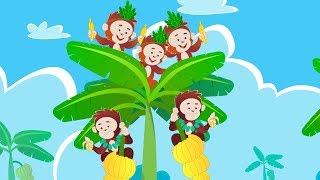 Five Little Monkeys  Nursery Rhymes For Kids  Baby Songs  Children Rhymes [upl. by Asim]