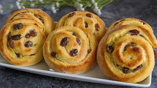 Recette Pains aux raisins facile et très rapide  Sans repos ♥ [upl. by Odnuges]