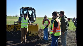 Construction students get highlevel training from Ohio CAT at the Digital Earthworks Sandbox [upl. by Ecirtel]