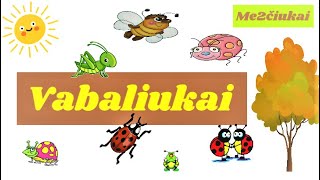 🐞 Vabaliukai 🦋  Me2čiukai🔆 I Muzika vaikams🌟 [upl. by Htehpaj]