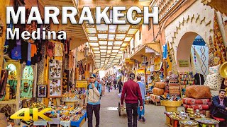 Lost in the Souks of the Marrakech Medina incl Jemaa ElFna and Koutoubia【4K – 60fps】🇲🇦 [upl. by Tuck]