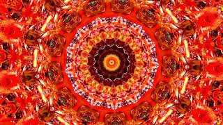 Digital art Pistache tree kaleidoscope and BGM 櫂の木の万華鏡 [upl. by Ennaer]