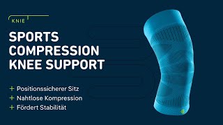 Die Sportbandage Sports Compression Knee Support unterstützt dein Knie🦵 [upl. by Rraval]