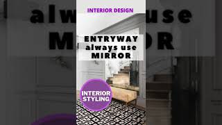 ENTRYWAY decorating ideas  Always use mirror on HALLWAY  Mirror for entrance way entrywaydesign [upl. by Towland]