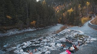 Exploring Lussier Hot Springs in BC [upl. by Fredrika]