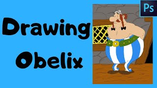 Drawing Obelix Photoshop version [upl. by Gar]