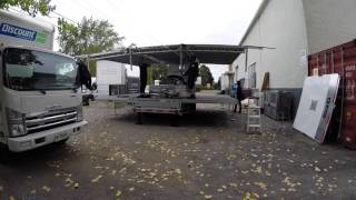 How To Set Up A Mobile Stage  Setting Up A Stageline SL50  Ottawa Special Events [upl. by Millan830]