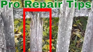 Pro Fence Tips How to Repair and Match Old Wood Fence Pickets [upl. by Onahpets]