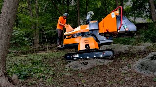 EXTREME Terrain TRACKED Mini Wood Chipper [upl. by Elwyn908]