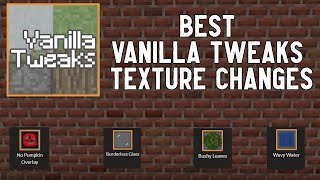 Minecraft Best Texture Changes of Vanilla Tweaks  VANILLA TEXTURE PACK 118 [upl. by Rivy]