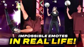 IMPOSSIBLE Free Fire Emotes in Real Life  Free Fire  Sooneeta [upl. by Theola]