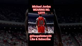 Michael Jordan WEARING NO 12 The story of WHY MJ wore No 12 michaeljordan mj shorts nba [upl. by Aytak]