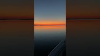 Slick calm sunrise on Back Bay Virginia Beach [upl. by Placia]