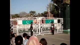 Wagah Border Ceremony Pakistan Vs India OPENING [upl. by Nodle]