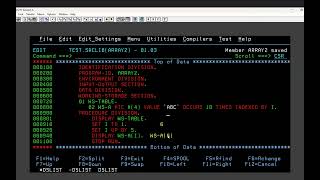 Subscript and Index example in COBOL  All About Mainframes [upl. by Digirb]