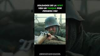 Soldados ven por primera vez un Tanque🪖WW1 ww1 ww2 tank history shorts short war [upl. by Raleigh]