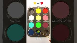 yellow vs red asmr satisfying asmr satisfying colormixing asmrartist [upl. by Neelsaj]