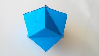 Звездчатый Октаэдр оригами Stellate octahedron origami [upl. by Yrred]