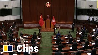 Hong Kong’s newly elected lawmakers take oath of allegiance at Legislative Council [upl. by Ainoloppa]