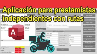 Aplicación para prestamistas independientes interés simple incluye ruta de cobro P61 [upl. by Nallij]