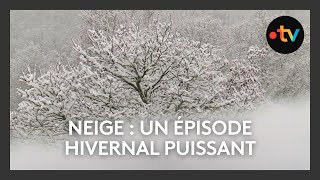 Neige en Normandie  un épisode hivernal conséquent [upl. by Fregger783]