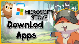 Microsoft Store How to Download Apps  Guide Glimpse [upl. by Eillil684]