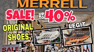 ORIGINAL MERRELL SHOES SALE up to 40 off may mga STEAL PRICE LEGIT merrell Greenhills [upl. by Anihtyc]