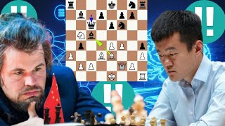 Magnus Carlsen vs Ding Liren chess game 223 [upl. by Nyrmak]