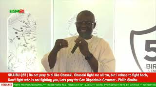 SHAIBU 55  Do not pray to bi like Obaseki Obaseki fight me all tru but i refuse to fight back [upl. by Cristy613]