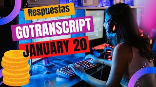 GoTranscript Test Answers January 20 [upl. by Summer]