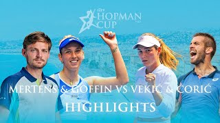 Elise Mertens amp David Goffin vs Donna Vekić amp Borna Ćorić Belgium vs Croatia Hopman Cup 2023 [upl. by Nuahsor76]