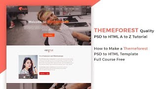 Themeforest PSD to HTML Bangla Tutorial a to z part  18 [upl. by Gotthard]