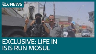 Exclusive video Life inside Islamic State controlled Mosul  ITV News [upl. by Crin372]