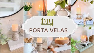 5 Ideas para Elaborar PORTA VELAS Decorativos para tu CASA DIY Decorations 😍 [upl. by Eboh]