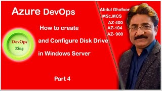 How to add Separate Disk Drive in Azure Windows Server VM Azure DevOpsPart 4 [upl. by Ardekan716]