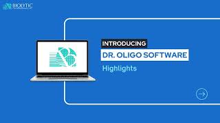 Introducing the Dr Oligo Software  Biolytic Lab Performance Inc [upl. by Erbes]