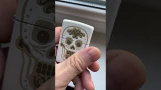 Zippo 28792 white matte laser engrave [upl. by Duthie39]