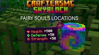 fairy souls in craftersmc skyblock  all fairy souls locations in craftersmc skyblock [upl. by Ydnec939]