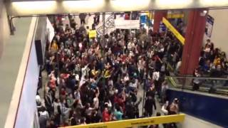 Protesto na Estação Butantã do metrô de SP [upl. by Lopez]