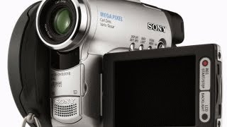 Sony Handycam DCRDVD201E Camcorder with Sony Video Flash Light HVLFDH3 [upl. by Liagabba]