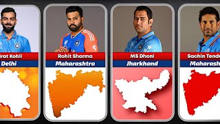 Indian cricketers from which state [upl. by Kere]