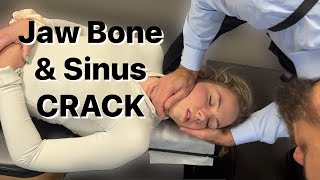 Painful TMJ Jaw Bone amp Sinus Face Manual Therapy amp Pain Relief Chiropractic [upl. by Filip]