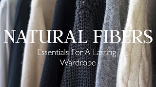 The Best Fabrics For Your Wardrobe  Natural Fiber Guide [upl. by Neitsirk]