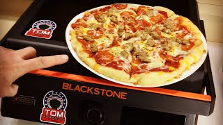 Blackstone ESeries Griddle  How to Make a Pizza [upl. by Ahsienod]