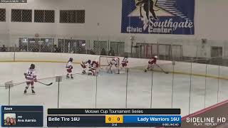 33 Luella Leadbetter clears the crease during an offensive push 1182024 VS Belle Tire [upl. by Gamin]