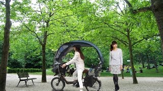 これは驚き、凄い屋根付きは大荷物が乗る、２０インチ自転車 [upl. by Noyrb]