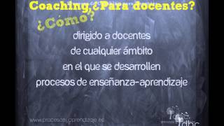 Procesos y Aprendizaje Coaching para docentes [upl. by Gebelein]