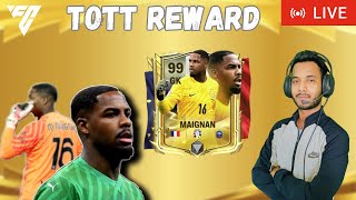 TOTT REWARD  99 OVR MIKE MAIGNAN II EA FC MOBILE 24 [upl. by Naenej]